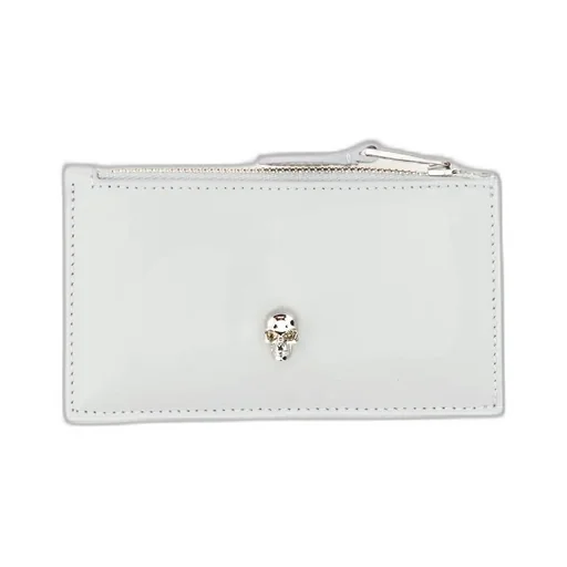 Skull Stud Zipped Wallet