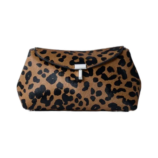 Leopard-Print Clutch Bag