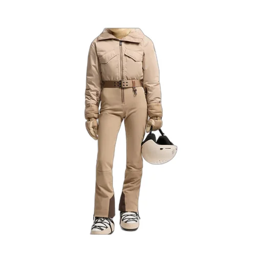 Hooded Down Ski Jumpsuit