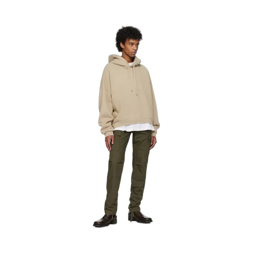 Mid-Rise Cotton Cargo Pants
