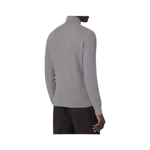 Beige Wool Turtleneck Sweater