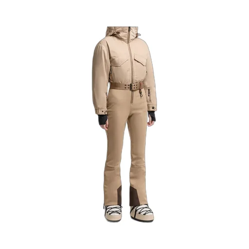 Hooded Down Ski Jumpsuit