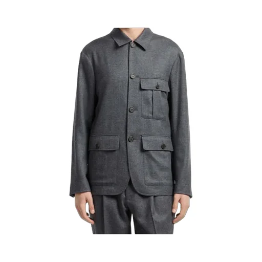 Wool-Blend Shirt Jacket