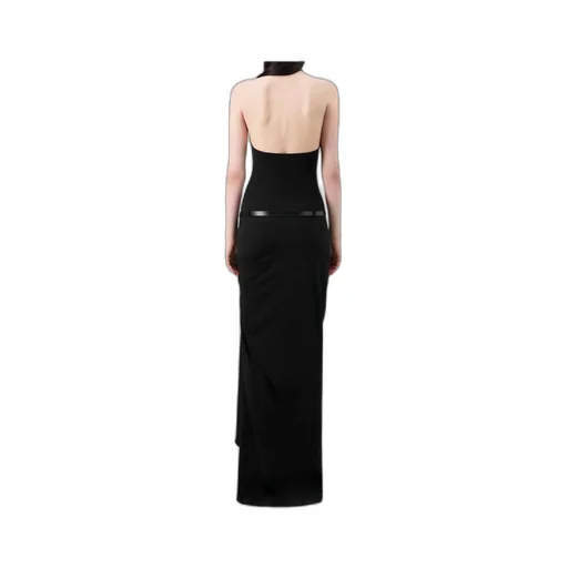 Strapless Dress With High Neckline