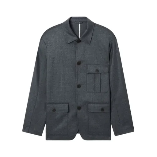 Wool-Blend Shirt Jacket