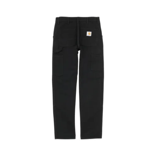 Double Knee Panelled Straight-Leg Trousers