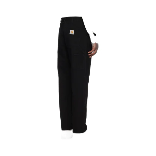 Double Knee Panelled Straight-Leg Trousers