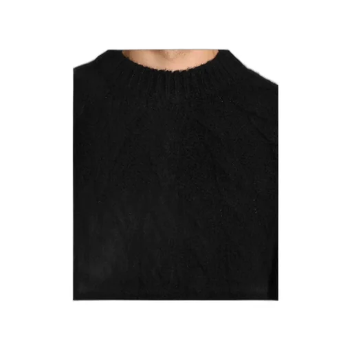 Cable-Knit Crew-Neck Sweater