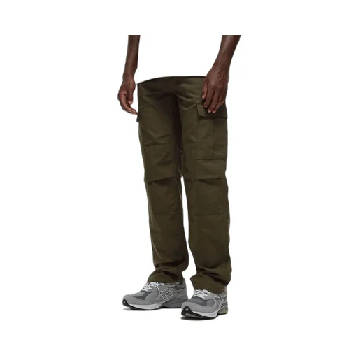 Mid-Rise Cotton Cargo Pants