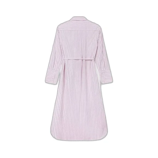 Boke Flower Pin Midi Shirting Dress In Cotton Poplin