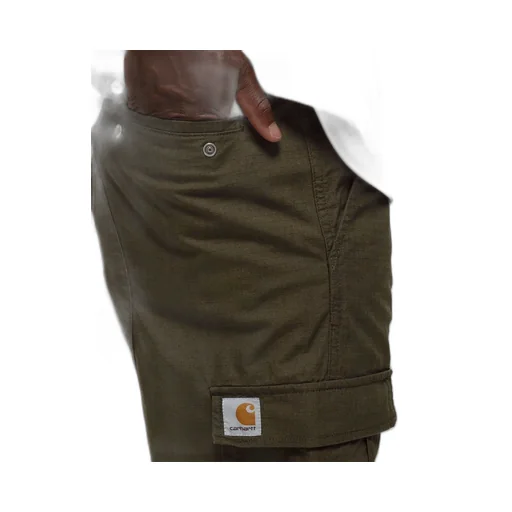 Mid-Rise Cotton Cargo Pants