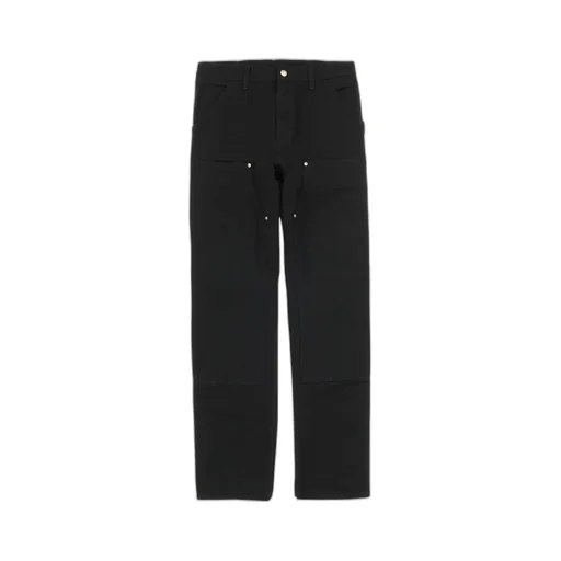 Double Knee Panelled Straight-Leg Trousers