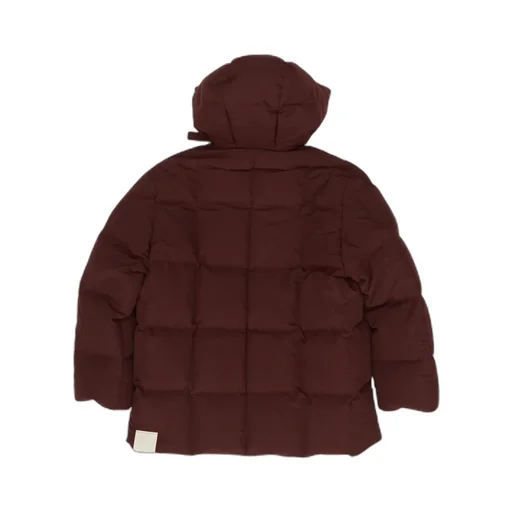 Zip-Up Hooded Down Coat