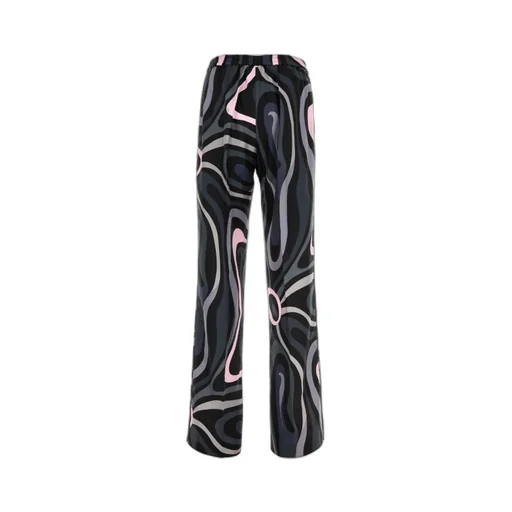 Printed Silk Twill Pants