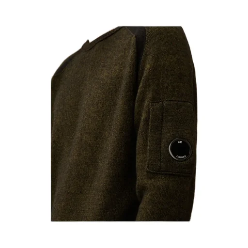 Lens-Appliqué Crew Neck Knitwear