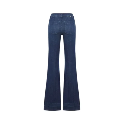 Pocket-Detail Flared Jeans