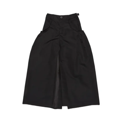Buckle-Detail Wide-Leg Trousers