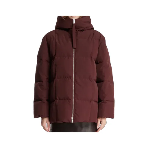 Zip-Up Hooded Down Coat