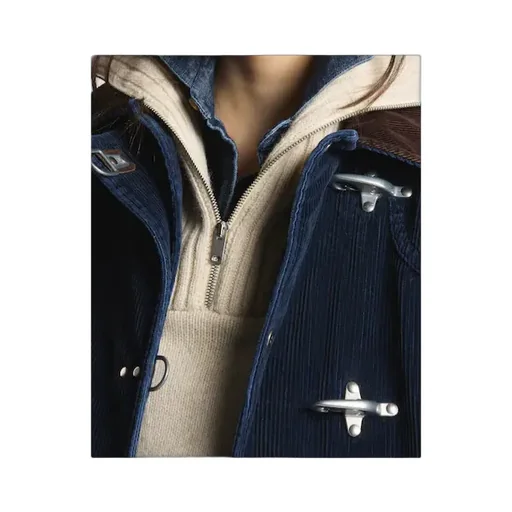 Toggle Fastening Corduroy Jacket