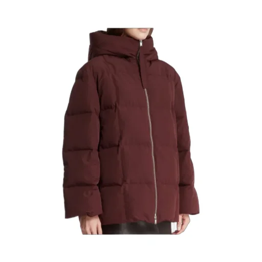 Zip-Up Hooded Down Coat