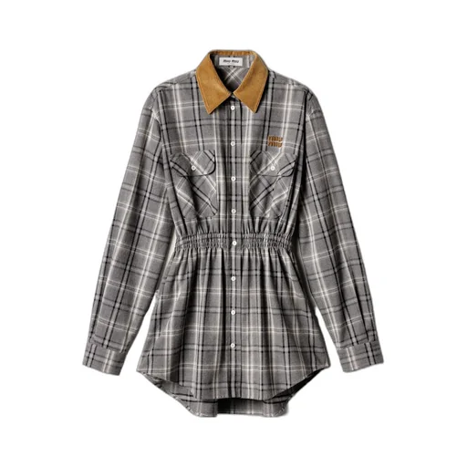 Flannel Mini-Dress
