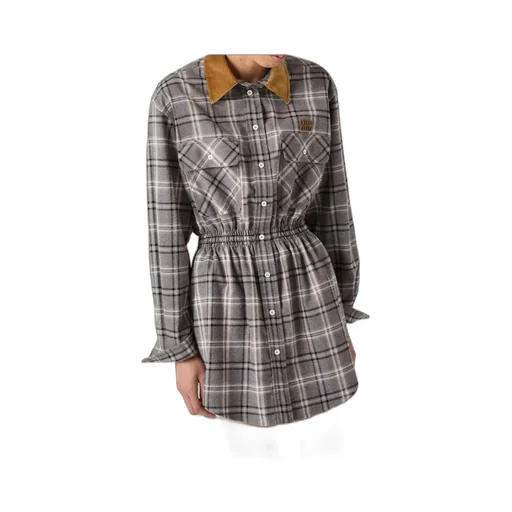 Flannel Mini-Dress