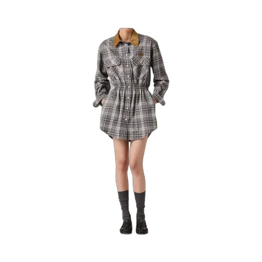 Flannel Mini-Dress