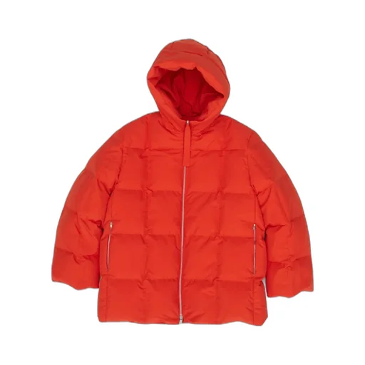 Zip-Up Hooded Down Coat