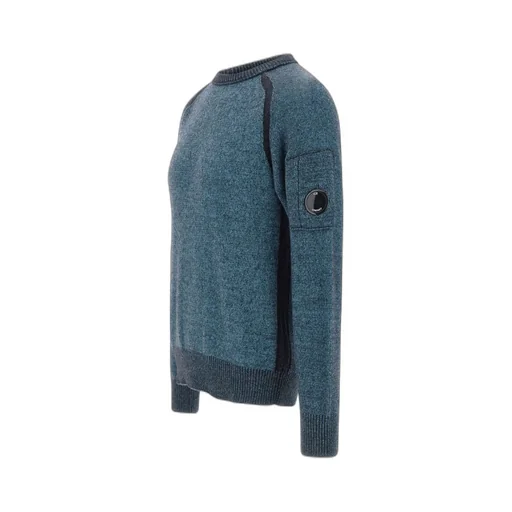 Lens-Appliqué Crew Neck Knitwear