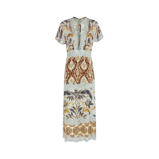 Mixed Snake Garden Maxi Dress