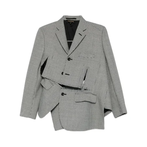Houndstooth Panelled Jacket
