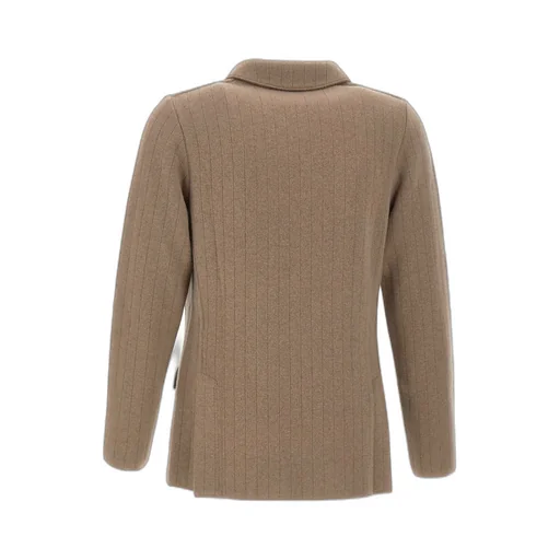 Ribbed Double-Breasted Jacket