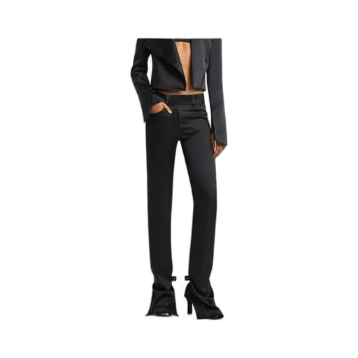 Satin Bootcut Pants