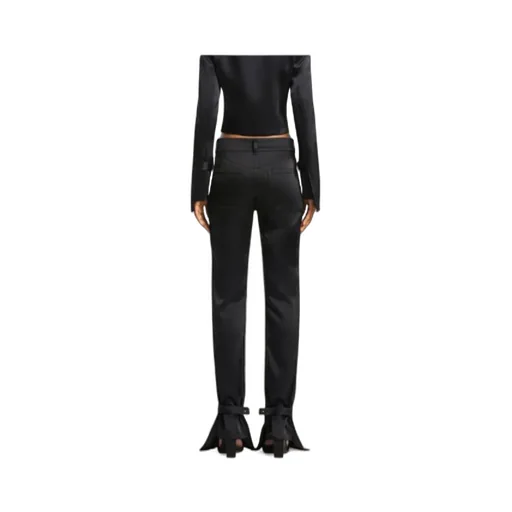 Satin Bootcut Pants