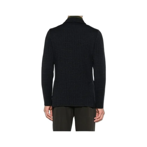 Houndstooth Double-Breasted Jacket