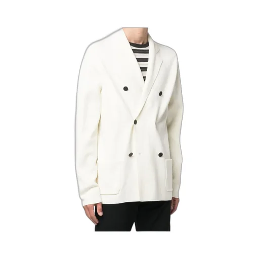 Double-Breasted Merino Wool Cardigan