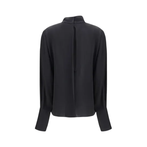 Long Sleeved Satin Blouse