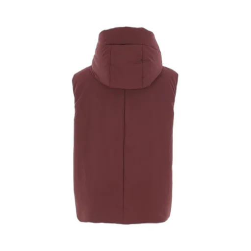 High Neck Hooded Padded Vest