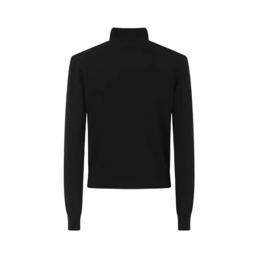 Ruffled Neck Knitted Jumper
