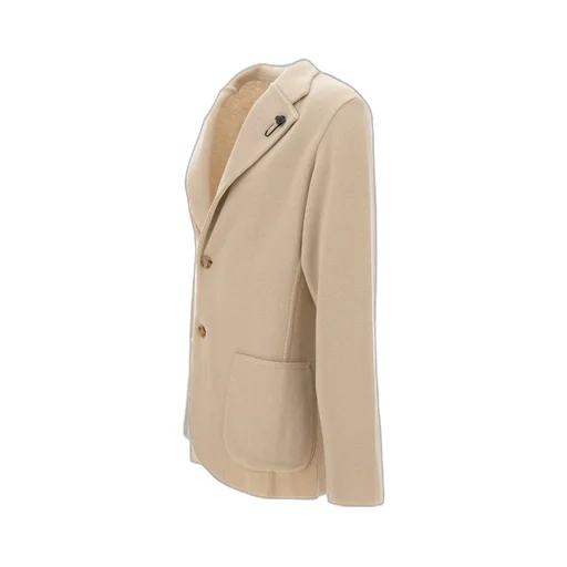 Buttoned Flower-Embellished Blazer