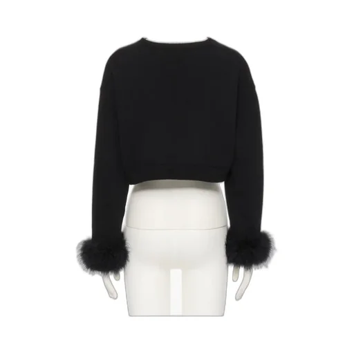 Cashmere Jumper With Feathers