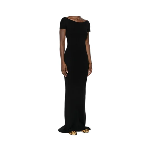 Fine-Ribbed Maxi Dress