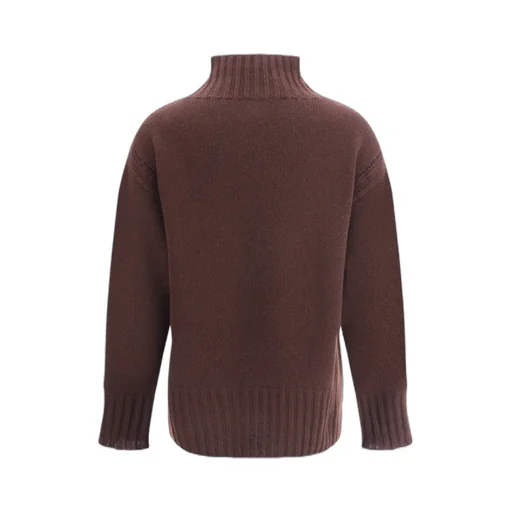 High-Neck Ribbed Jumper