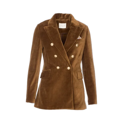 Double-Breasted Suede Jacket