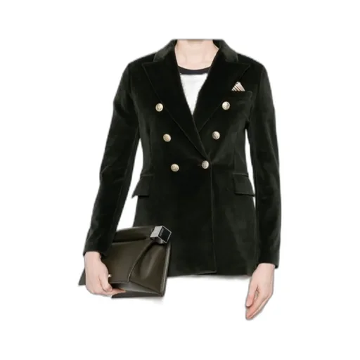 Cotton Double-Breasted Jacket