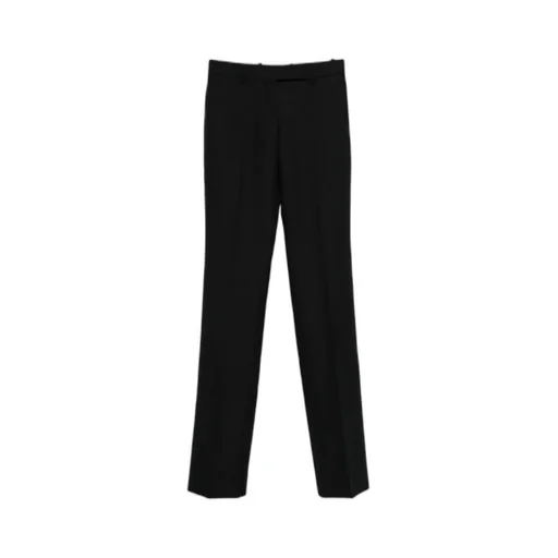 Sharp Herringbone Tailored Straight Pants