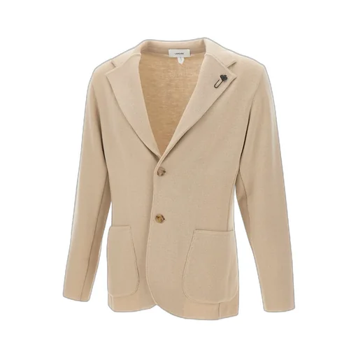 Buttoned Flower-Embellished Blazer