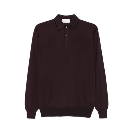 Half-Button Long Sleeved Polo Shirt