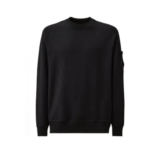 Lens Pocket Crew Neck Knitwear