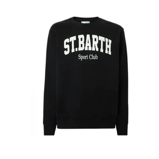 Soho Cotton Sweatshirt With St. Barth Sport Club Print